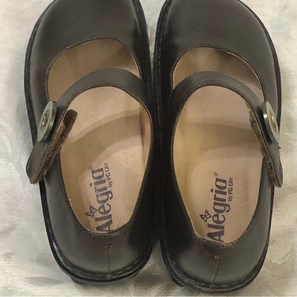 ALEGRIA Paloma Mary Jane Choco Deep Brown Smooth Leather sz 37 EU 7-7.5 US - Picture 5 of 10